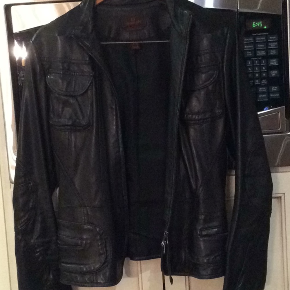 Danier Black Leather Jacket